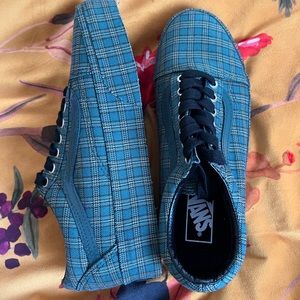 Vans Womens OLD SKOOL Platforms in dark green plaid SIZE 9 US WOMENS *BRANDNEW*